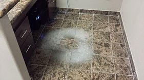 Tile and grout cleaning before